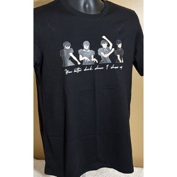 Wednesday Addams Netflix Series You Better Duck When I Show Up Dance Tee Size M - Picture 5 of 14